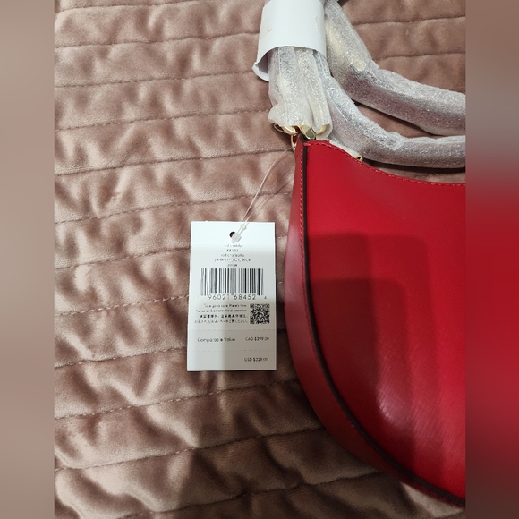 kate spade Red Leather Crescent Shoulder Bag - Picture 3 of 11